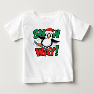 Camiseta Aventura de Natal de Inverno do Pinguim na Maravil