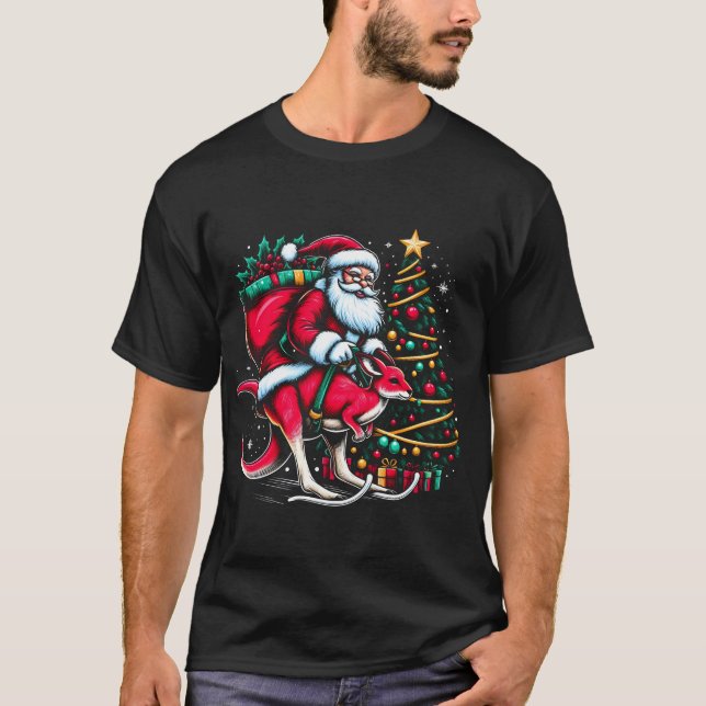 Camiseta Aventura de Natal do Kangaroo (Frente)