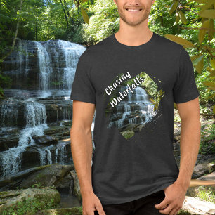 Camiseta Aventura de Perseguição de Quedas de Água