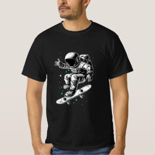 Camiseta Aventura de skate cósmico do astronauta