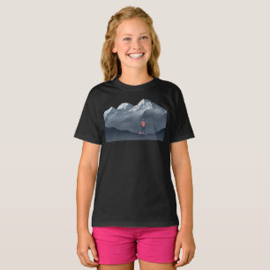 Camiseta Aventura de Snowboarder na Montanha