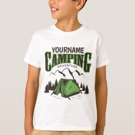 Camiseta Aventura de Viagem de Acampamento Familiar Persona