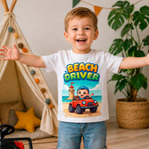 Camiseta 🎨 Aventura Divertida de Verão do Piloto de Praia