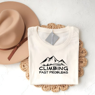 Camiseta Aventura divertida na trilha ao ar livre branco pr