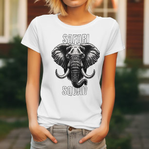Camiseta Aventura do Jardim Zoológico Africano Safari Squad