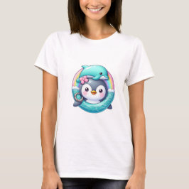 Camiseta Aventura do Oceano de Pinguim