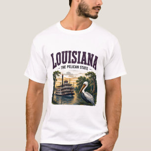 Camiseta Aventura do Patrimônio do Bayou da Louisiana