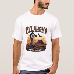 Camiseta Aventura do pôr do sol na pradaria de Oklahoma