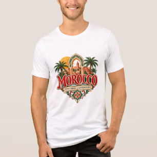 Camiseta Aventura do Sol e Alma de Marrocos Viagem Marroqui
