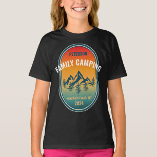 Camiseta Aventura do Sunset Vintage para Campanha Familiar 