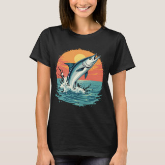 Camiseta Aventura do Tarpon Tropical do Pôr do Sol da Flóri