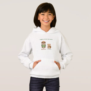 Camiseta Aventura do Urso Fofo Família Capuz Combinando