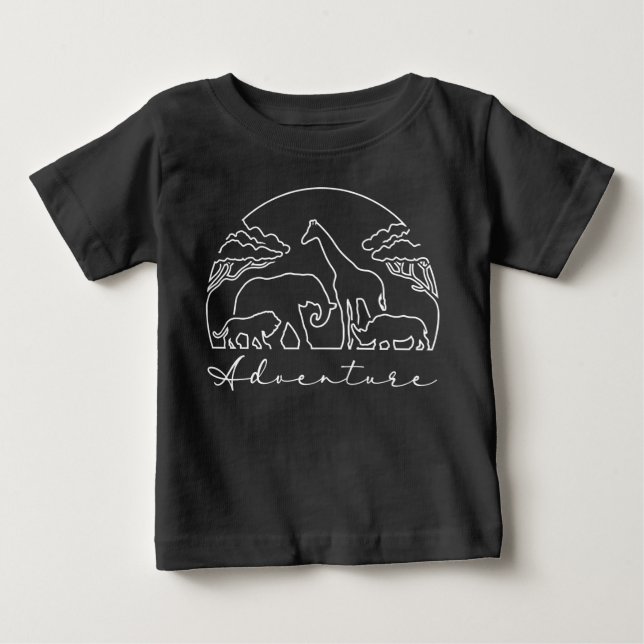 Camiseta Aventura e Safari na África (Frente)