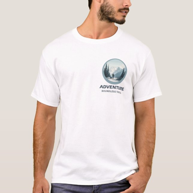 Camiseta AVENTURA – Emoção Sem Limites | Algodão Premium  (Frente)
