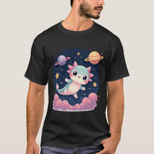 Camiseta Aventura Espacial do Axolote Cósmico - Galáxia Kaw