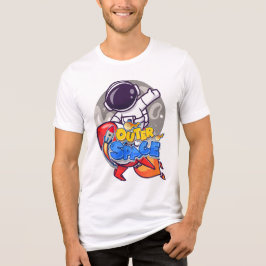 Camiseta Aventura Espacial Exterior - Cartoon Astronauta e