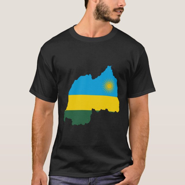 Camiseta Aventura especial RWANDA Preto personalizável (Frente)