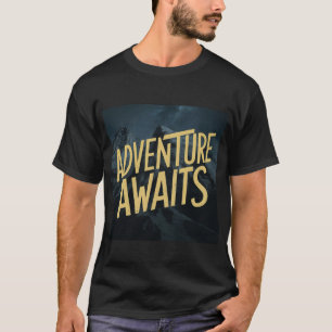 Camiseta Aventura Espera Compasso ao Ar Livre Wanderlust Ca