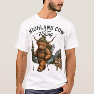 Camiseta Aventura Espera: Desenho Gráfico de Vaca das Terra