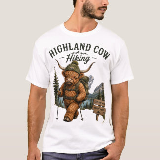 Camiseta Aventura Espera: Desenho Gráfico de Vaca das Terra