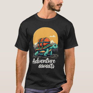 Camiseta Aventura Espera é Aventuras de Caminhada é Aventur