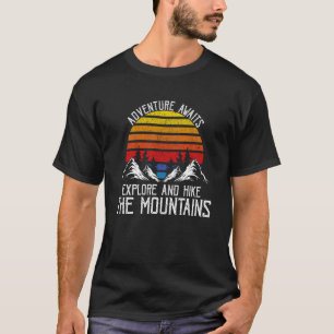 Camiseta Aventura Espera Explorar Caminhar Trilhas de Monta