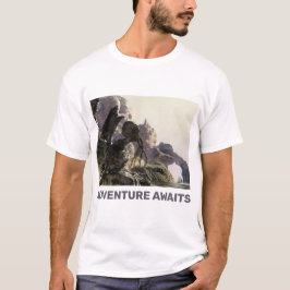 Camiseta Aventura Espera. Paisagem de fantasia