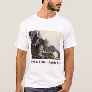 Camiseta Aventura Espera. Paisagem de fantasia
