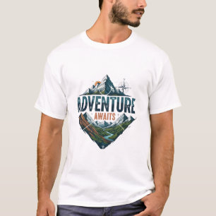 Camiseta Aventura Espera Picos e Vales