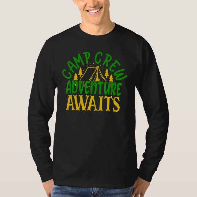 Camiseta Aventura Está Chamando Camp Crew Camp (Frente)