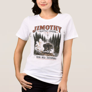 Camiseta Aventura Florestal de Vida Selvagem Vintage Jimoth