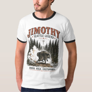 Camiseta Aventura Florestal de Vida Selvagem Vintage Jimoth