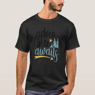 Camiseta Aventura Fofa Espera Camping ao Ar Livre Aventura