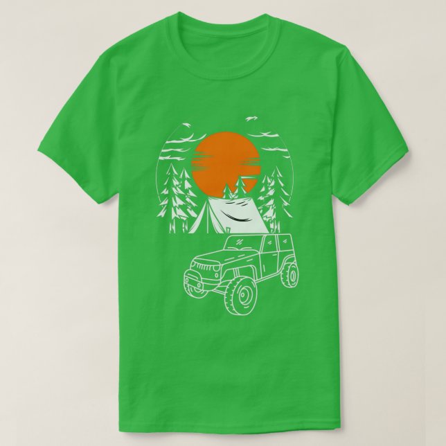 Camiseta Aventura Fora Da Estrada Aterrissagem No Campo De  (Frente do Design)