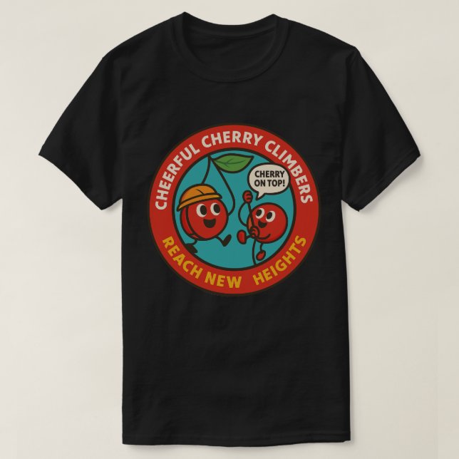 Camiseta Aventura Motivacional de Frutas para Escalada (Frente do Design)