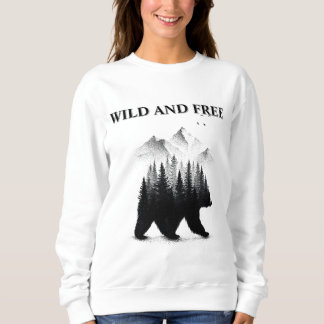 Camiseta Aventura na Floresta Selvagem de Urso Livre e Selv