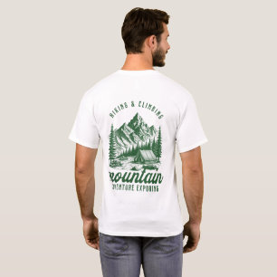 Camiseta Aventura na Montanha: Caminhada e Escalada