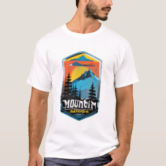 Camiseta Aventura nas Montanhas - Natureza Respiratória