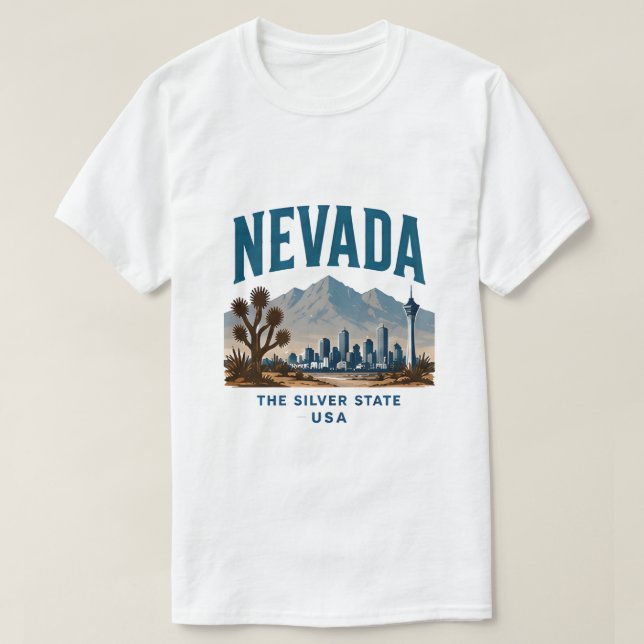 Camiseta Aventura no Deserto de Nevada (Frente do Design)