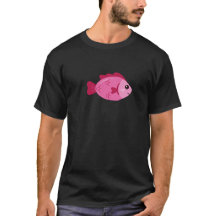 Aventura no Lago Retro Peixe Rosa Design Vintage