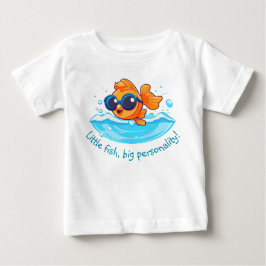 Camiseta Aventura no Mar | Peixes dourados-cegos com óculos