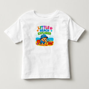 Camiseta 🏝️ Aventura no Oceano Cartoon Para Crianças Peque