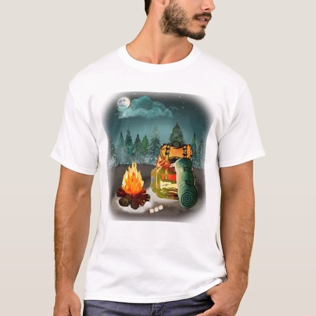 Camiseta Aventura Noturna Florestal de Campanha (Frente)