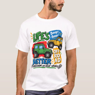 Camiseta Aventura Off Road 4x4 Liberdade sobre Quatro Rodas