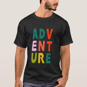 Camiseta Aventura para Adultos e Crianças