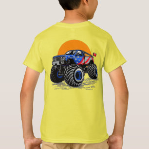 Camiseta Aventura Patriótica de Caminhão Monstro Off Road