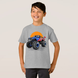 Camiseta Aventura Patriótica de Caminhão Monstro Off Road