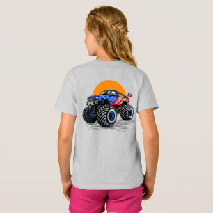 Camiseta Aventura Patriótica de Caminhão Monstro Todo-o-Ter