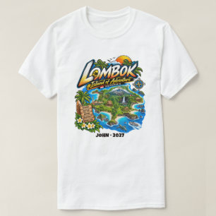 Camiseta Aventura Personalizada na Ilha de Lombok
