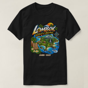 Camiseta Aventura Personalizada na Ilha de Lombok